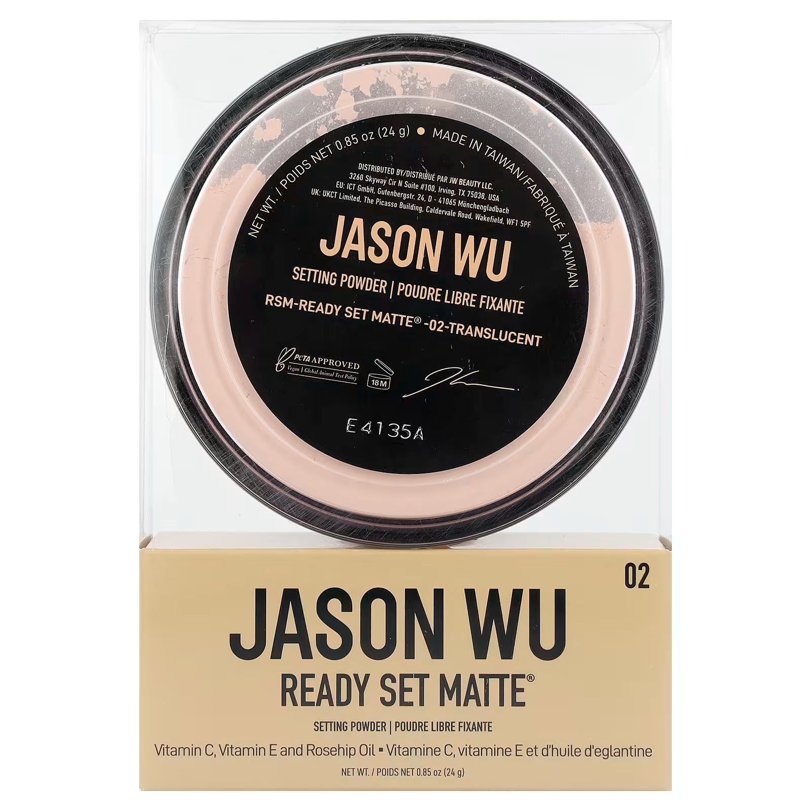 Jason Wu Ready Set Matte Setting Powder 02 Translucent 0.85 oz 24 g