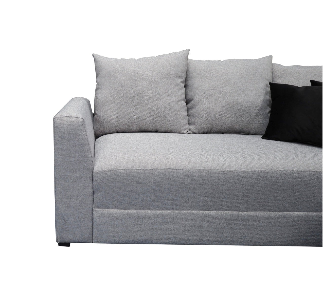 Sala Esquinera Samso Lino Gris plata- 240x180 cm, El Bazar Store