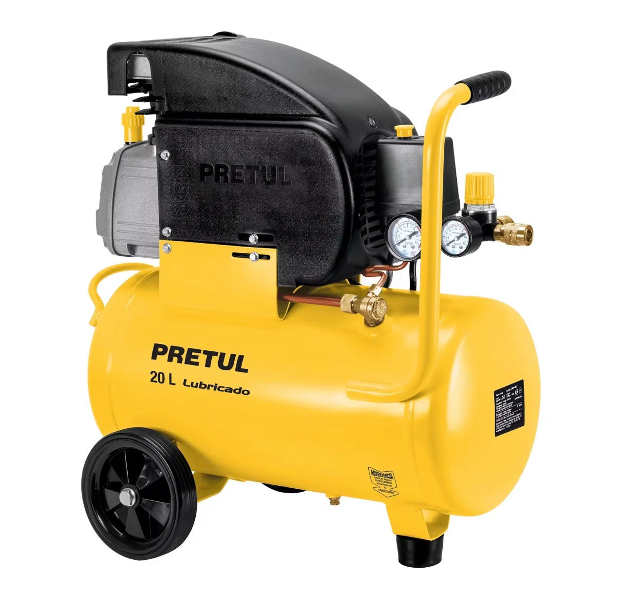 Compresor de aire PRETUL 20 L lubricado 1.5 HP