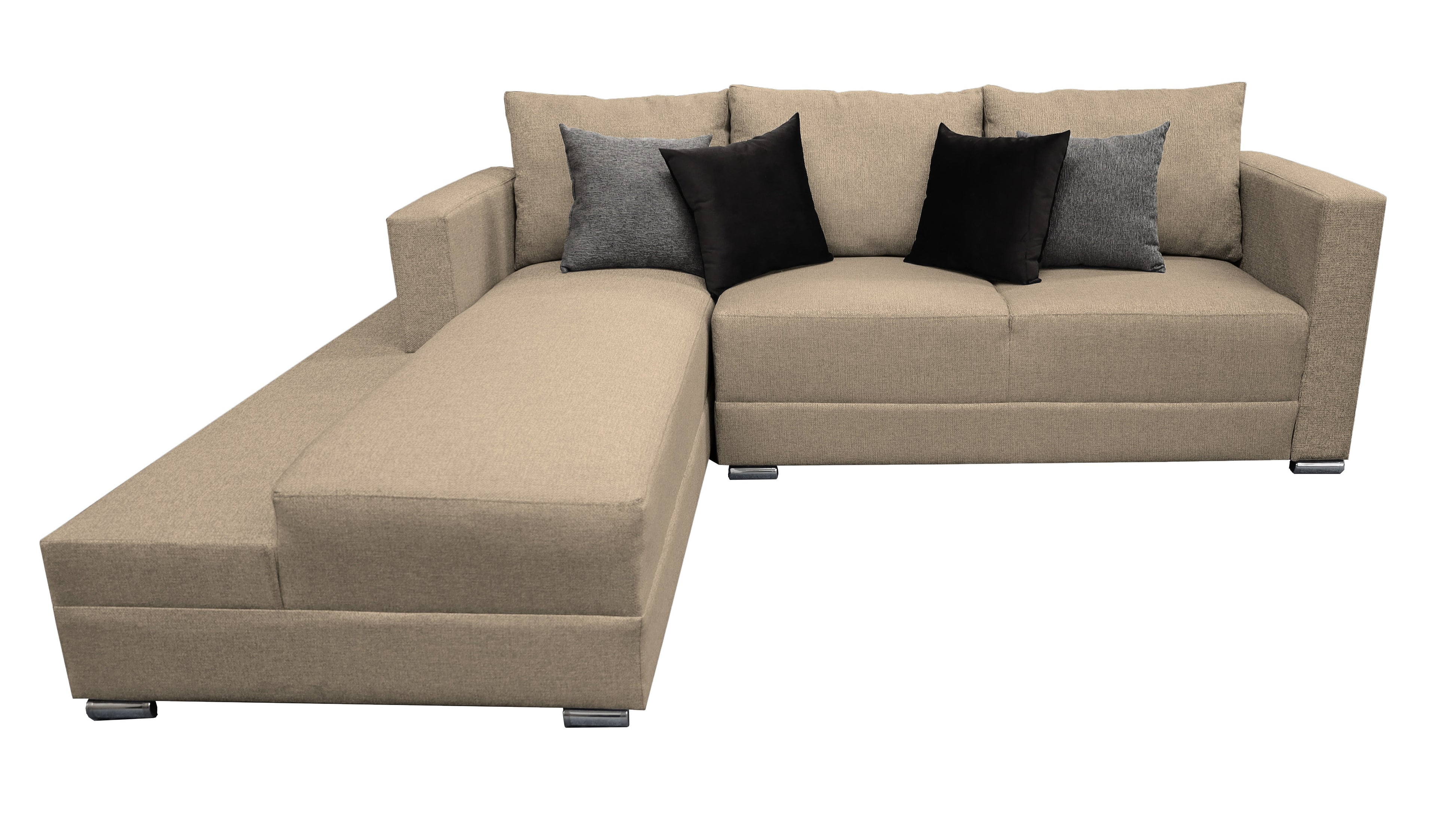 Sala esquinera El Bazar Store Aston 260x200 cm Gris Oxford Moderna en esquina