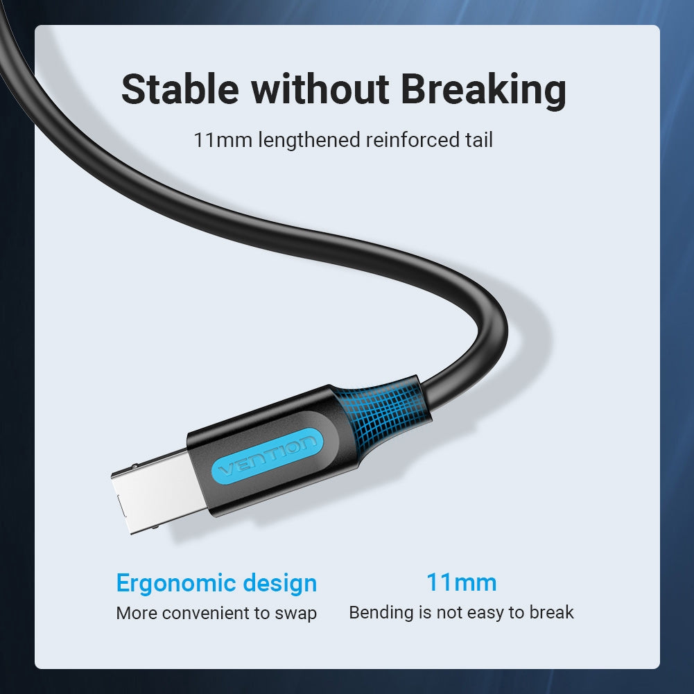 Vention USB 2.0 Cable De Impresora 480Mbps Macho A Sincronización De Datos