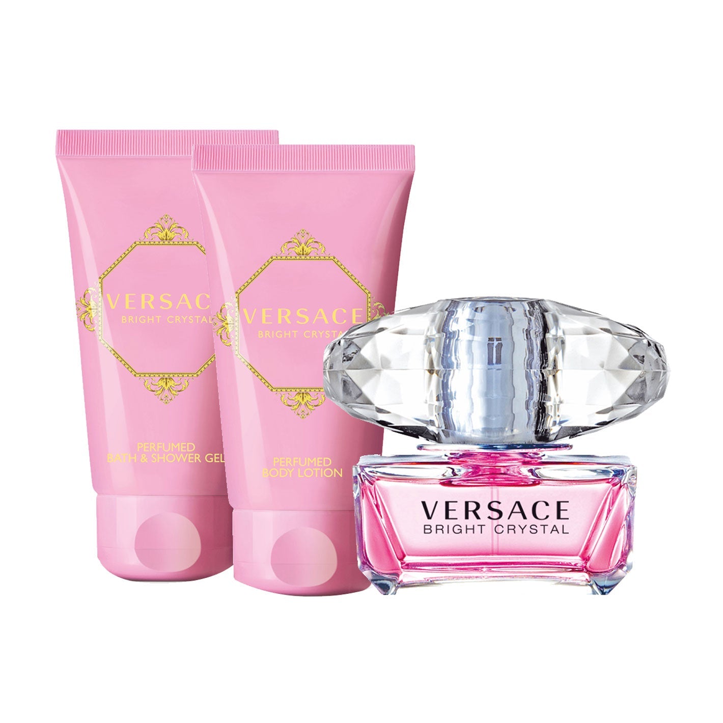 Versace: Bright Crystal 50ML + Body Lotion 50ML+ Shower Gel 50ML Set De Dama