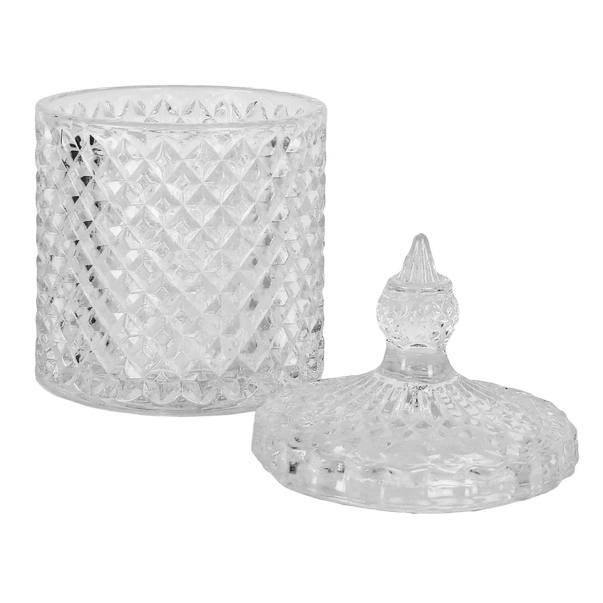 600ml - París Vaso de lujo de vidrio para velas - Frasco Cristal Transparente