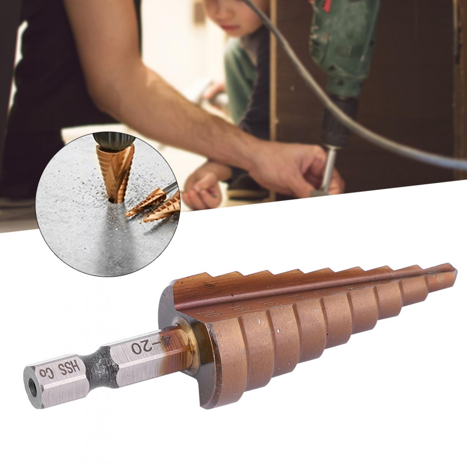 Broca escalonada Material: Acero de alta velocidad