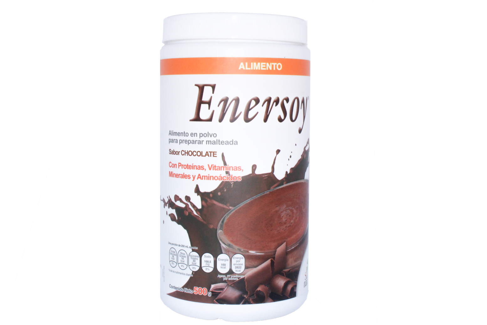 PROTEINA ENERSOY MALTEADA DE CHOCOLATE 500 GR SALUD NATURAL