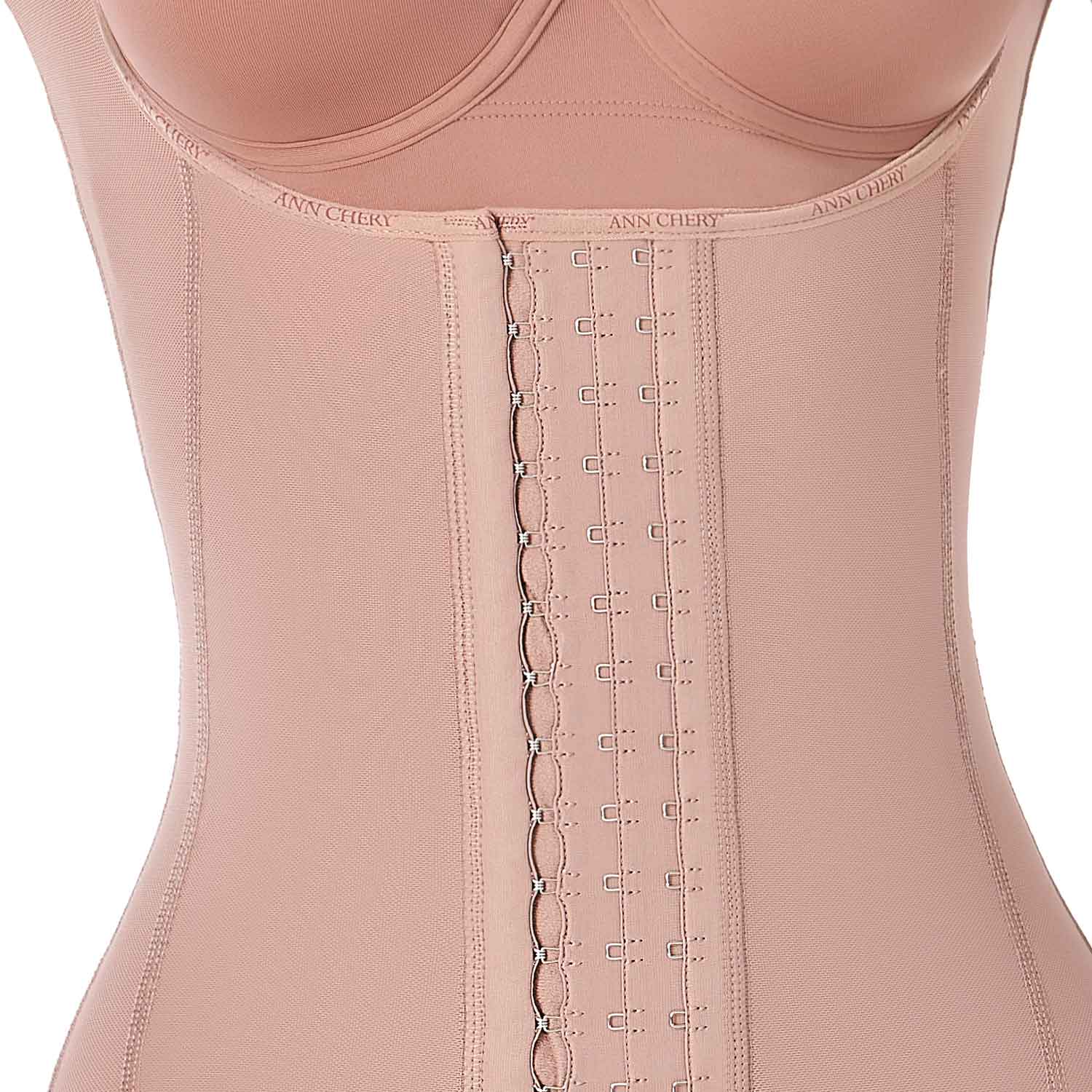 Faja post cirugía tipo body con mangas y control abdomen – Ann Chery 5177
