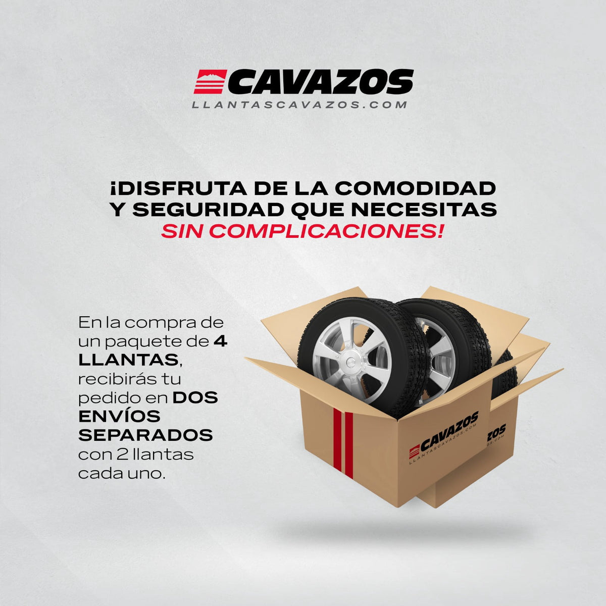 Paquete de 4 llantas