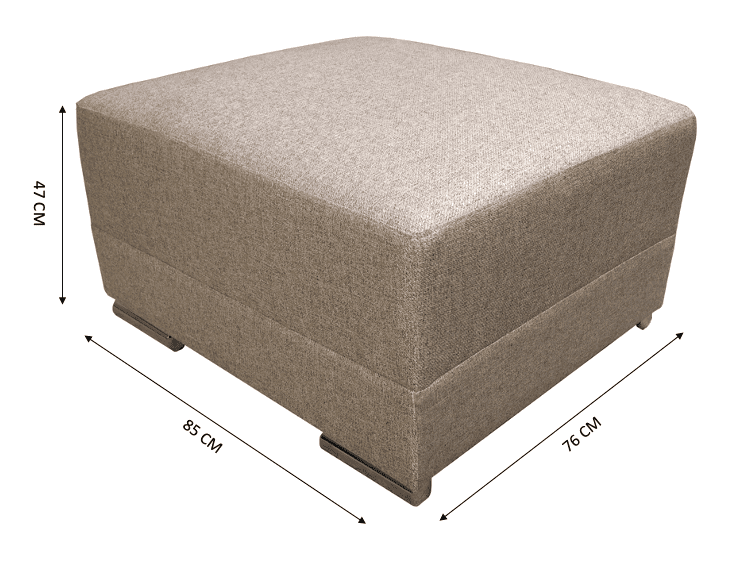 Sala Esquinera El Bazar Store Hades Beige 300x85 cm Tela Lino nacional Modular