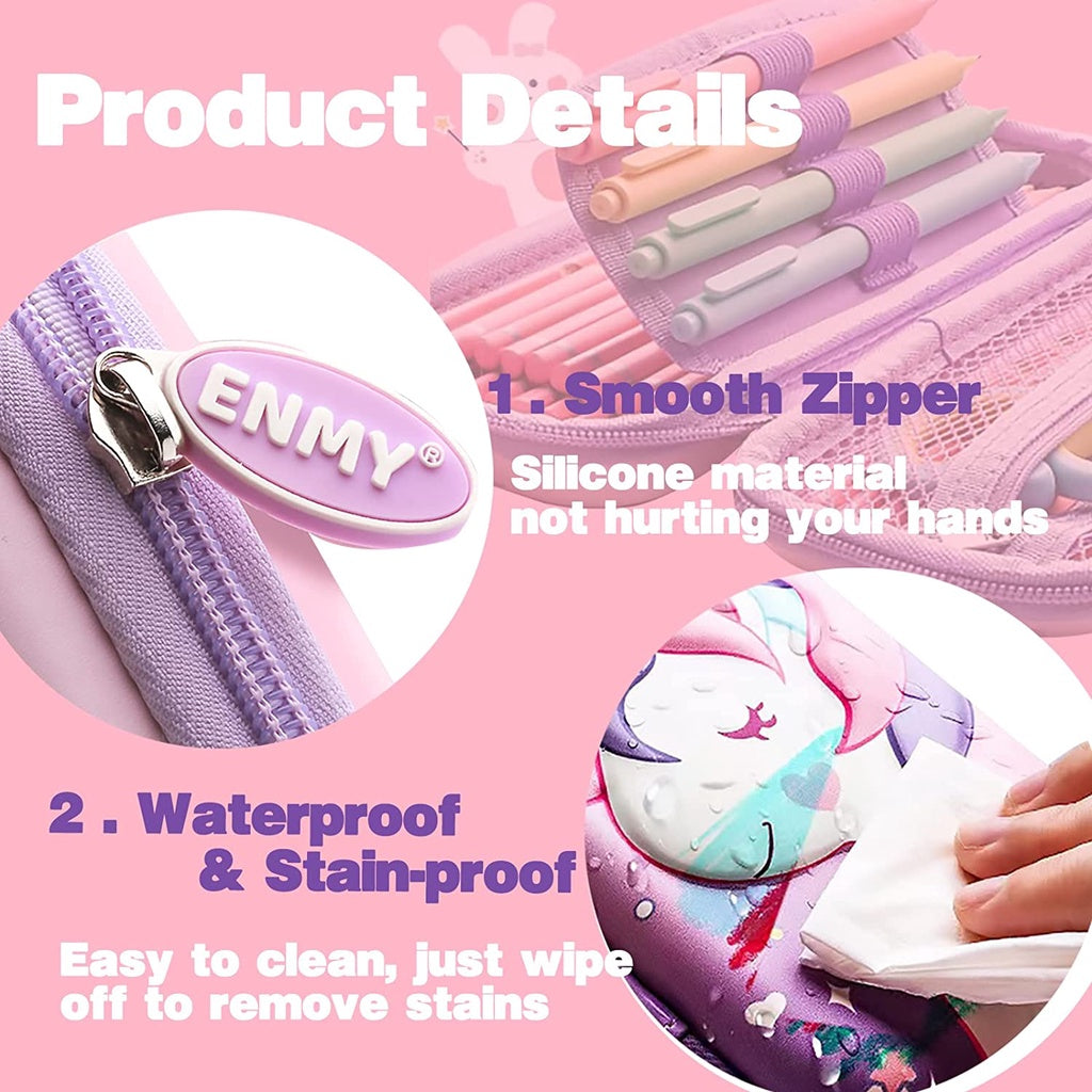 Estuche De Lápices De Unicornio 3D