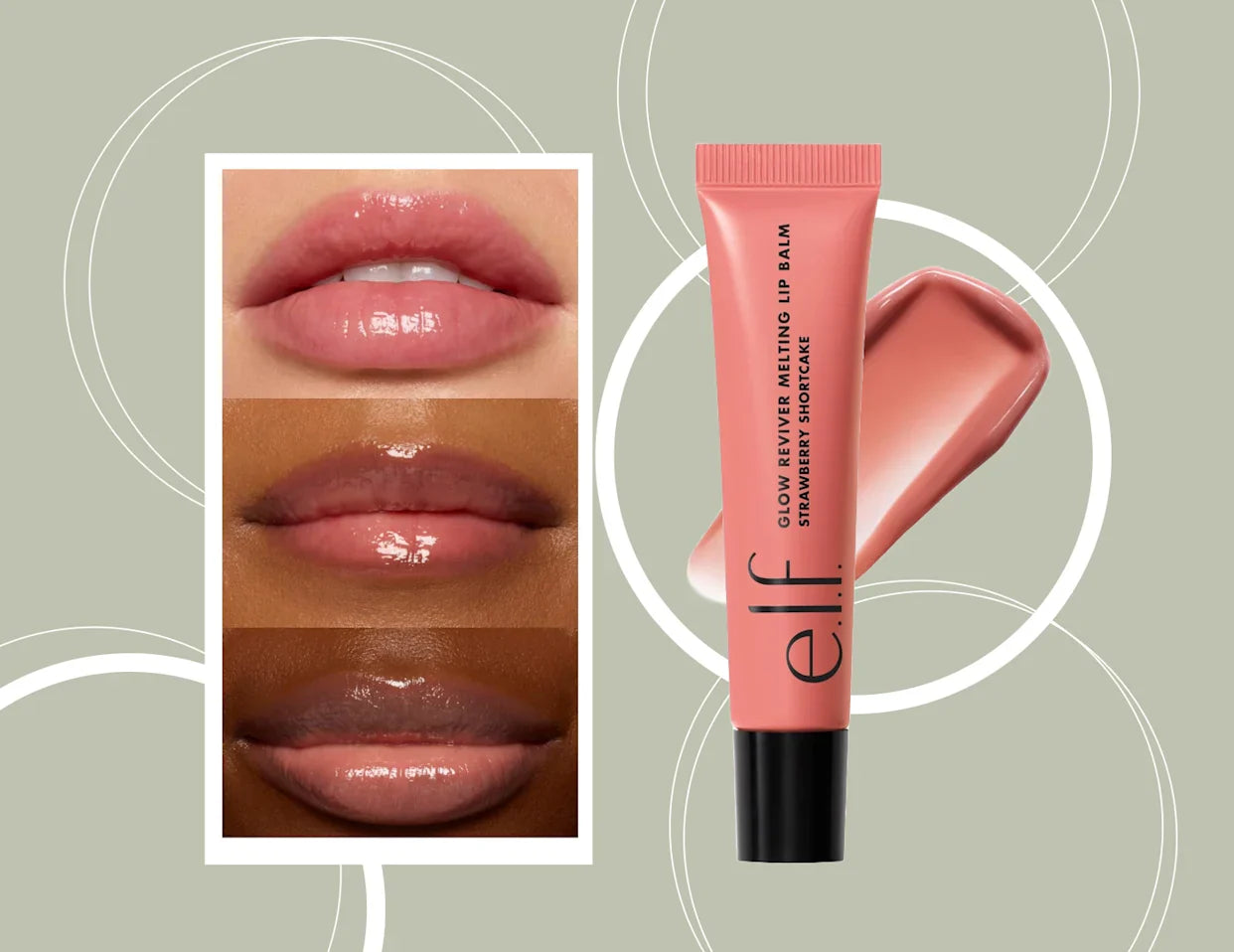 ELF Glow Reviver Melting Lip Balm Tono Strawberry Shortcake