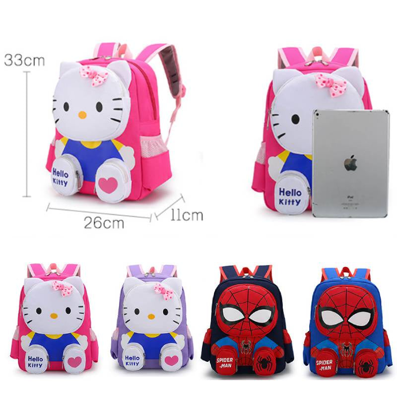 3D De Dibujos Animados Spiderman Mochila