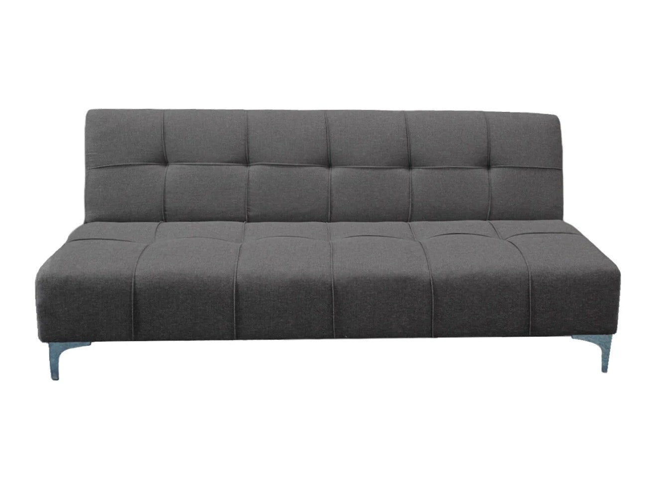 Sofá Cama Reclinable New York Lino Gris Oxford Futon 3 Posiciones, El Bazar Store