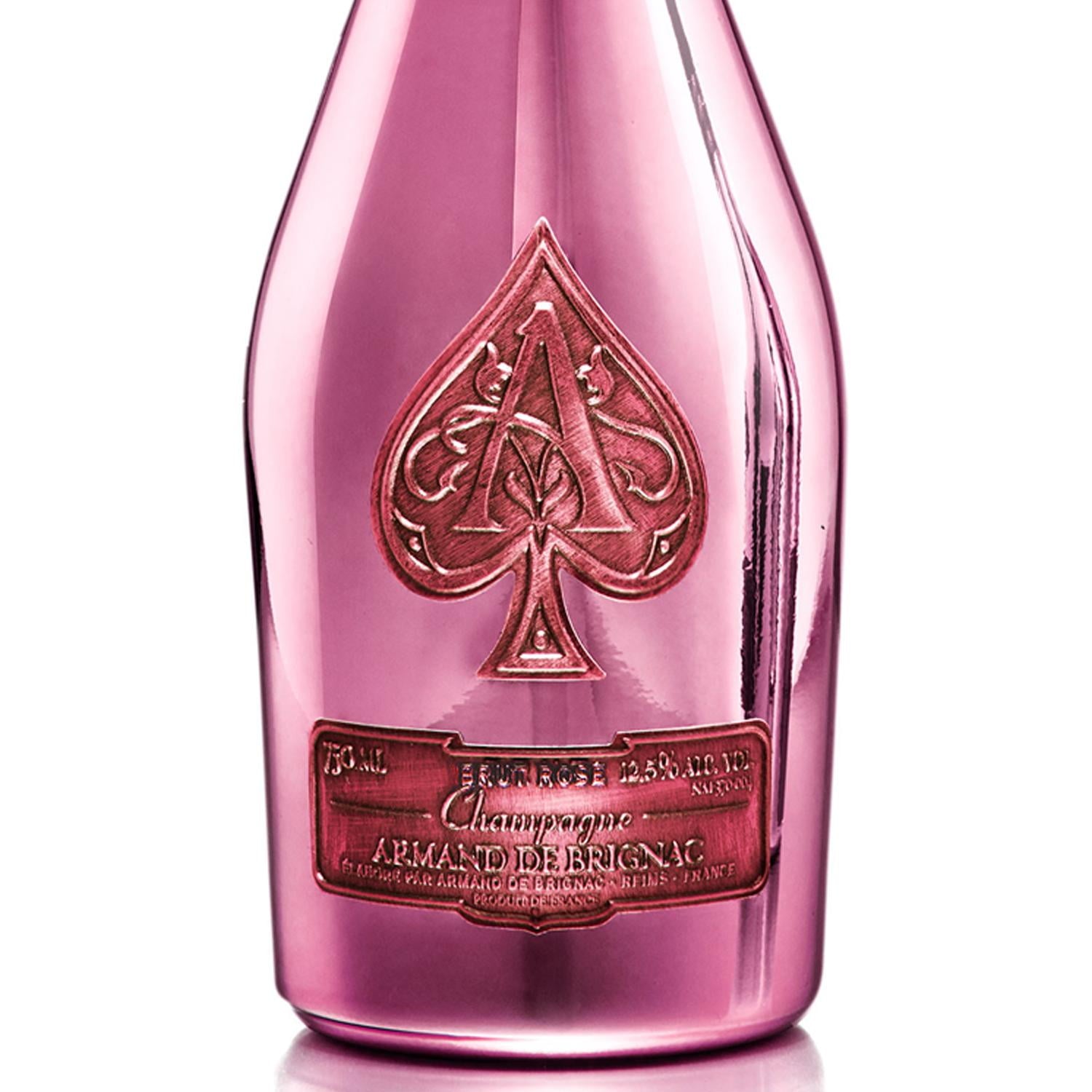 Pack de 4 Champagne Armand De Brignac Rose Velvet Bag 750 ml Rose Velvet Bag