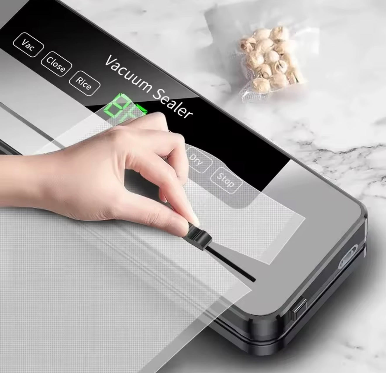 Selladora al Vacío BAKEWAY-S863 30cm con Esterilización Ultravioleta