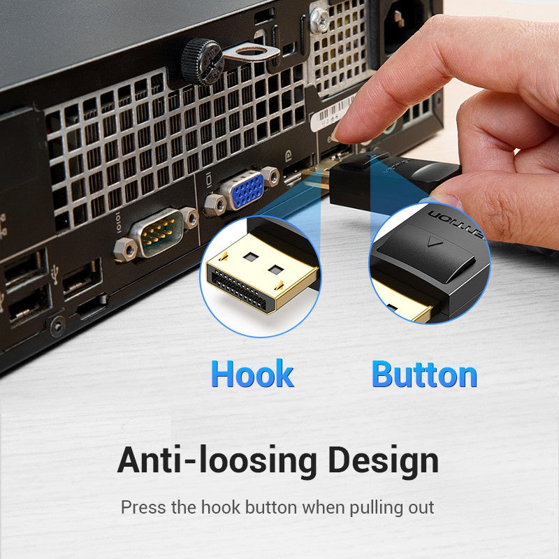 Vention DisplayPort A DVI Cable DP Macho Adaptador De Vídeo Compatible Con Monitor Proyector HDTV