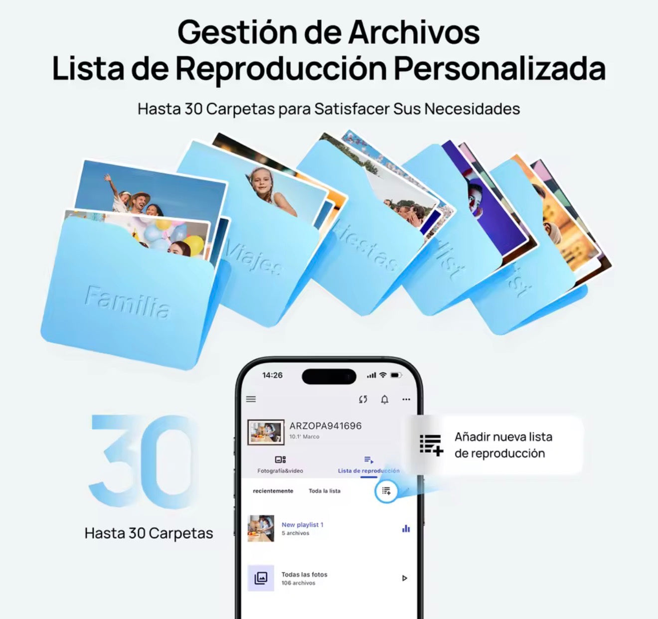 Marco de fotos digital ARZOPA de 10,1 pulgadas,