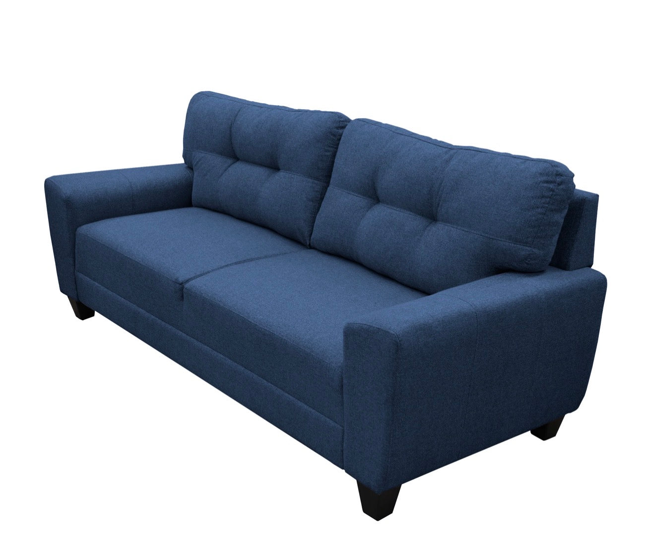 Sala Modular 3-2-1 Sidney Azul Marino – Sofá, Love Seat y Sillón Súper Cómodos