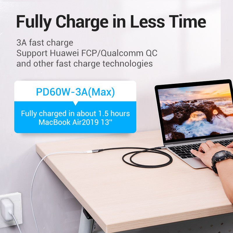 Vention Cable De Extensión USB C 0.5M 1M Tipo Extensor-Para HUAWEI