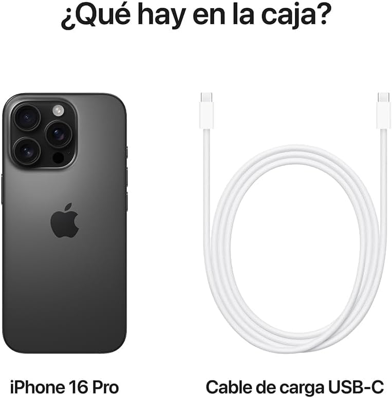 Apple iPhone 16 Pro, Titanio  semi nuevo desbloqueado