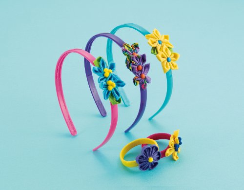 Molde de Plástico para Flores Kanzashi de pétalo fruncido y tamaño extra pequeño de tela Clover 35 mm