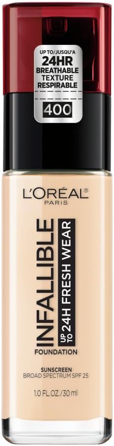 LOREAL INFALLIBLE 24H FRESH WEAR SPF 25 FOUNDATION #400 30ml