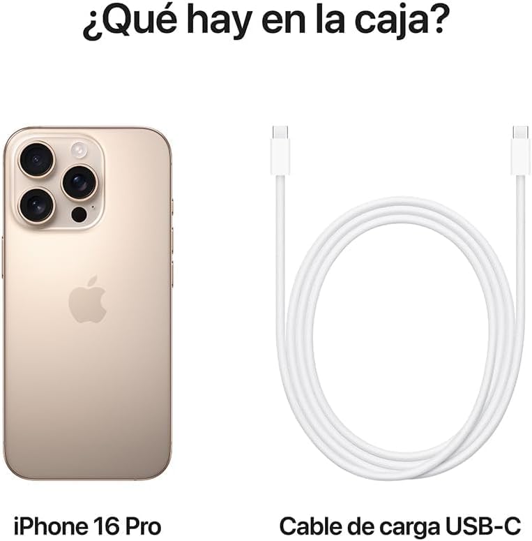 Apple iPhone 16 Pro, Titanio  semi nuevo desbloqueado