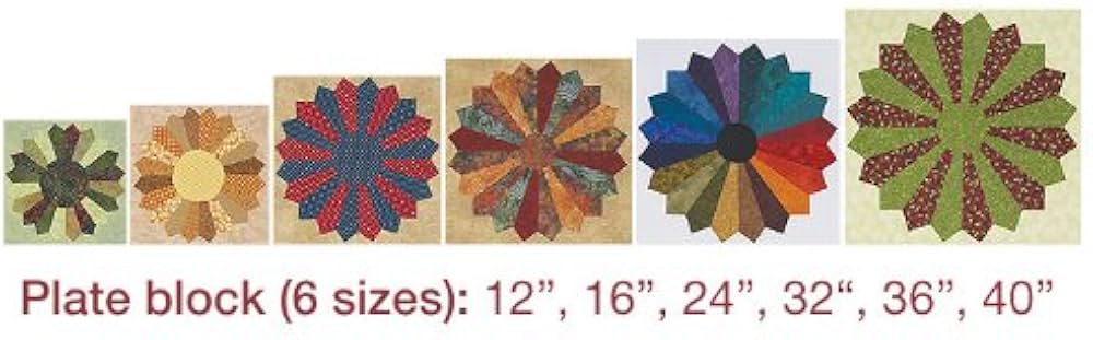 Dos plantillas reusables para Bloques Dresden y Abanicos Quilt Clover