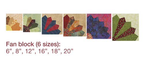 Dos plantillas reusables para Bloques Dresden y Abanicos Quilt Clover