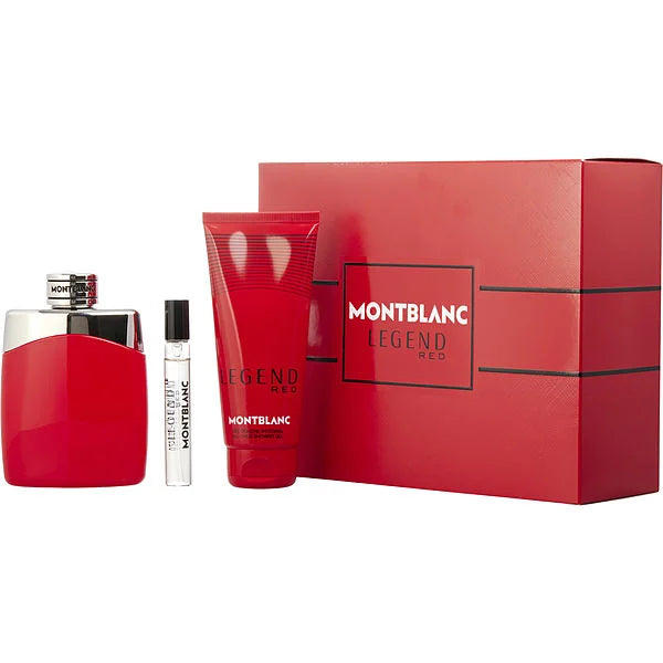 SET MONTBLANC LEGEND RED CABALLERO