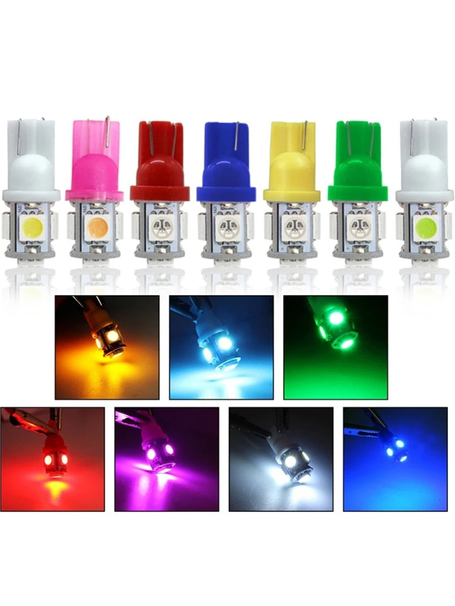 Focos LED T10 tipo pellizco para coche o moto universales