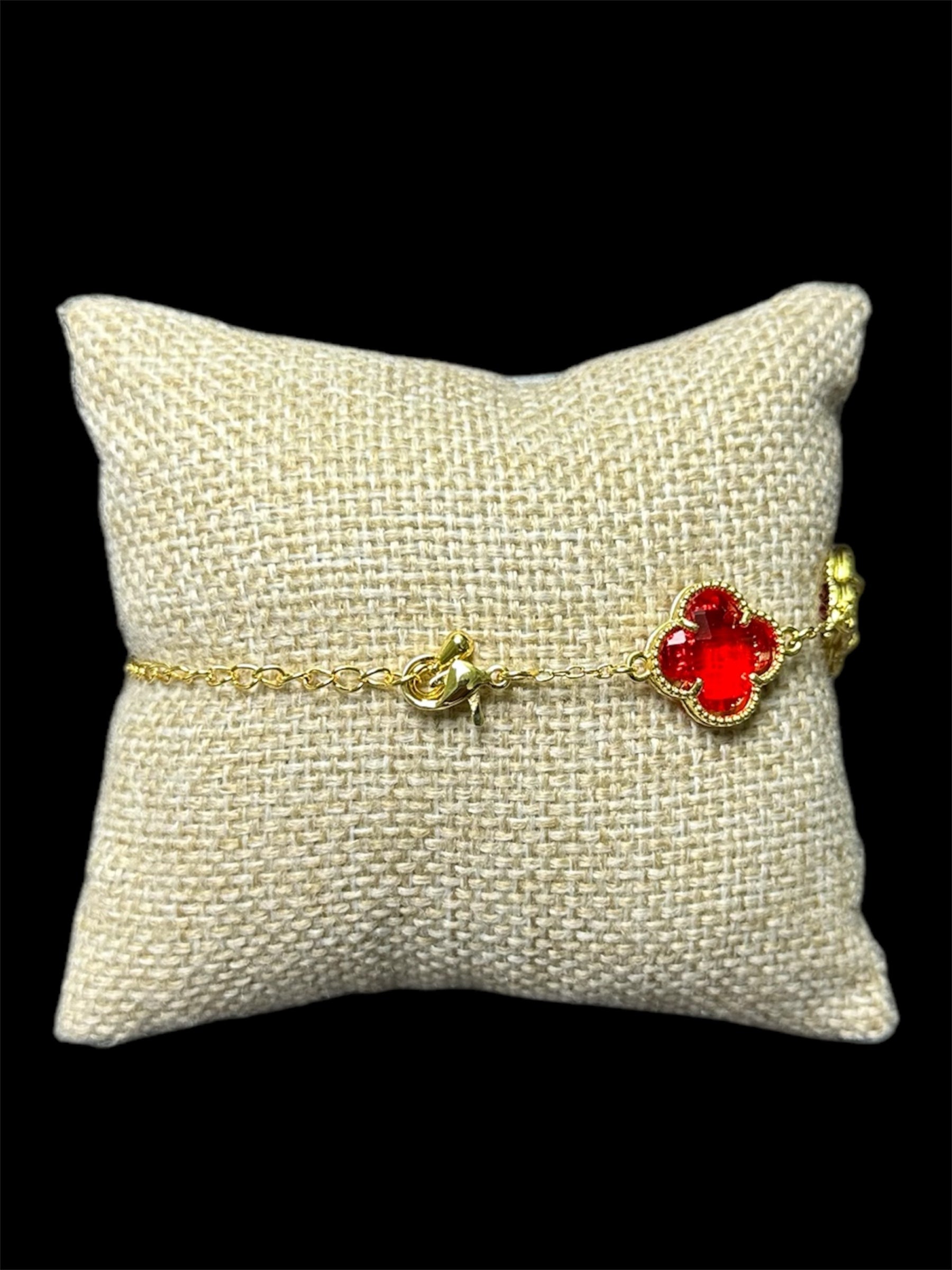 Pulsera VC Oro Laminado Roja
