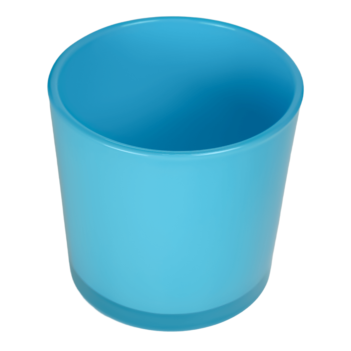 EOL - 450ml - Mónaco Vaso de vidrio para velas - Frasco Azul Cielo Brillante