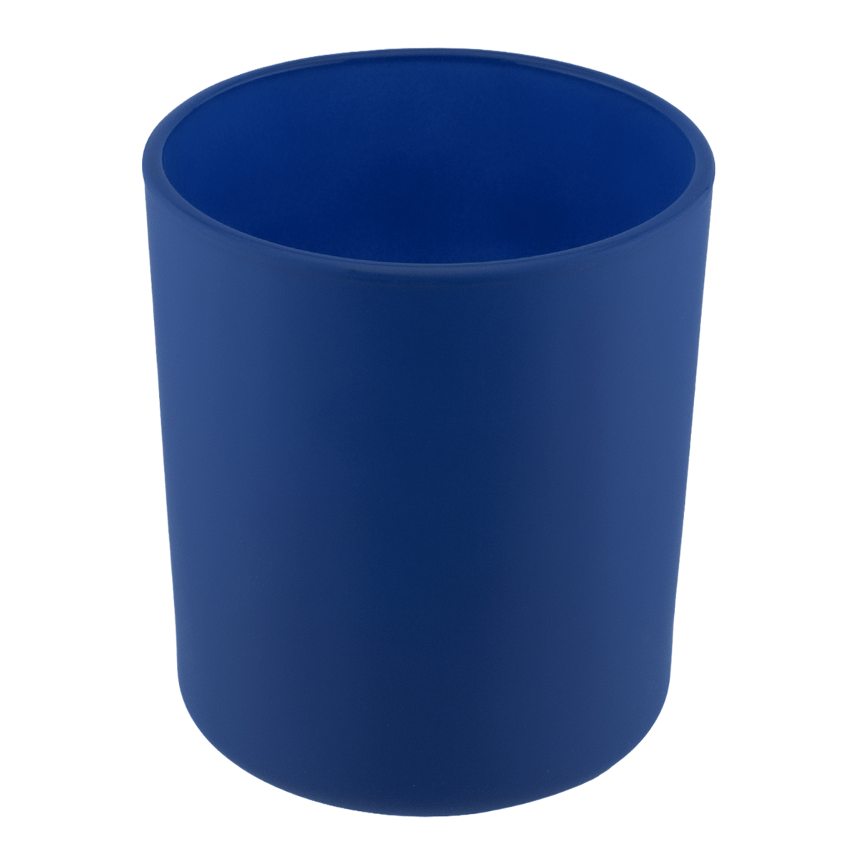 EOL - 450ml - Mónaco Vaso de vidrio para velas - Frasco Azul Cobalto / Azul Rey Mate