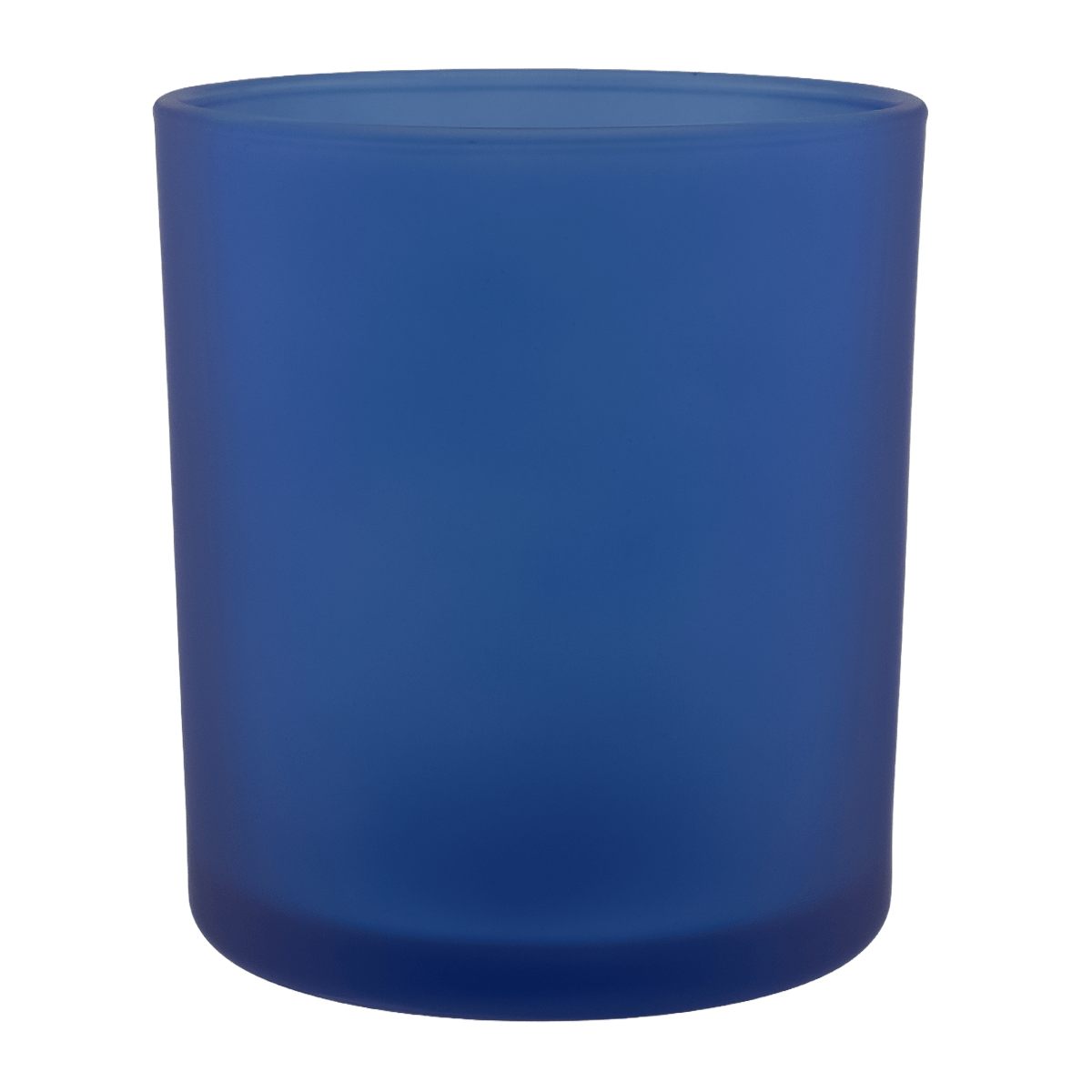 EOL - 450ml - Mónaco Vaso de vidrio para velas - Frasco Azul Satinado
