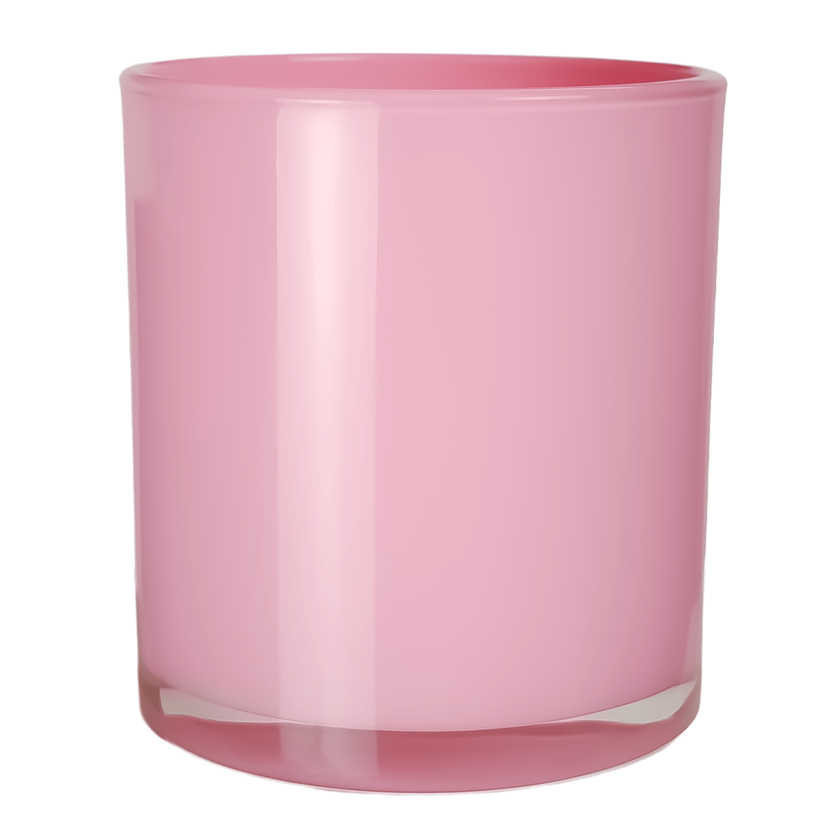 450ml - Mónaco Vaso de vidrio para velas - Frasco Rosa Brillante