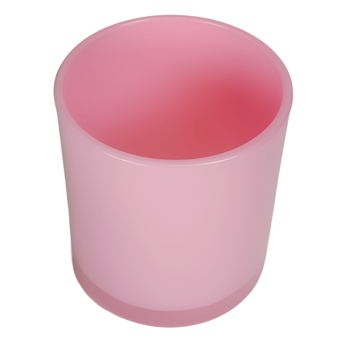 450ml - Mónaco Vaso de vidrio para velas - Frasco Rosa Brillante