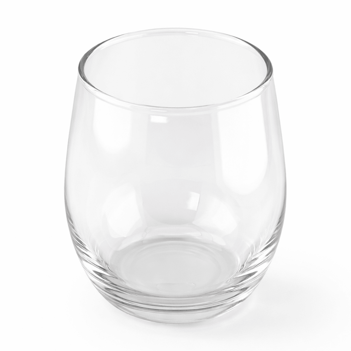 460ml - Mónaco Vaso de vidrio Redondo para velas - Frasco Transparente