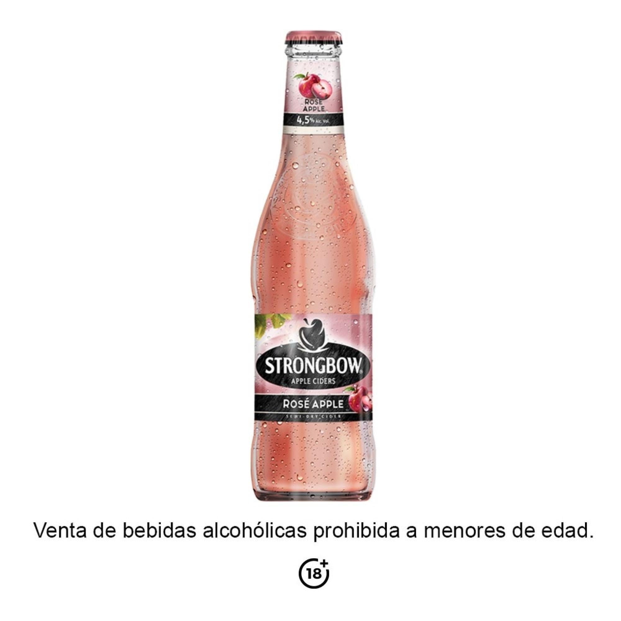 Bebida alcohólica Strongbow de manzana sabor a miel 330 ml