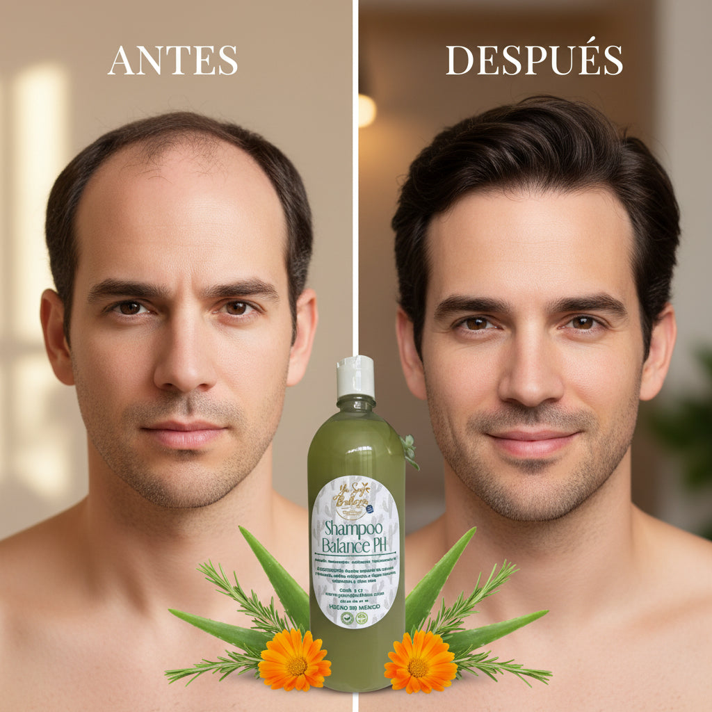 Shampoo Balance pH Anticaída y Anticaspa — 1 Litro Fórmula Concentrada