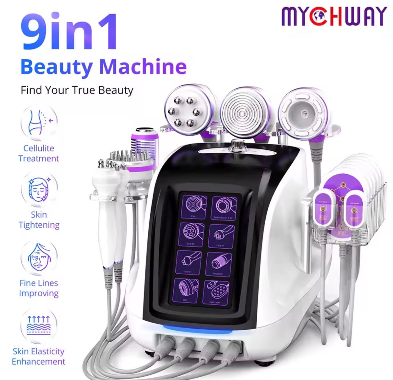 Máquina de cavitación aristorm 40k, 9 en 1,