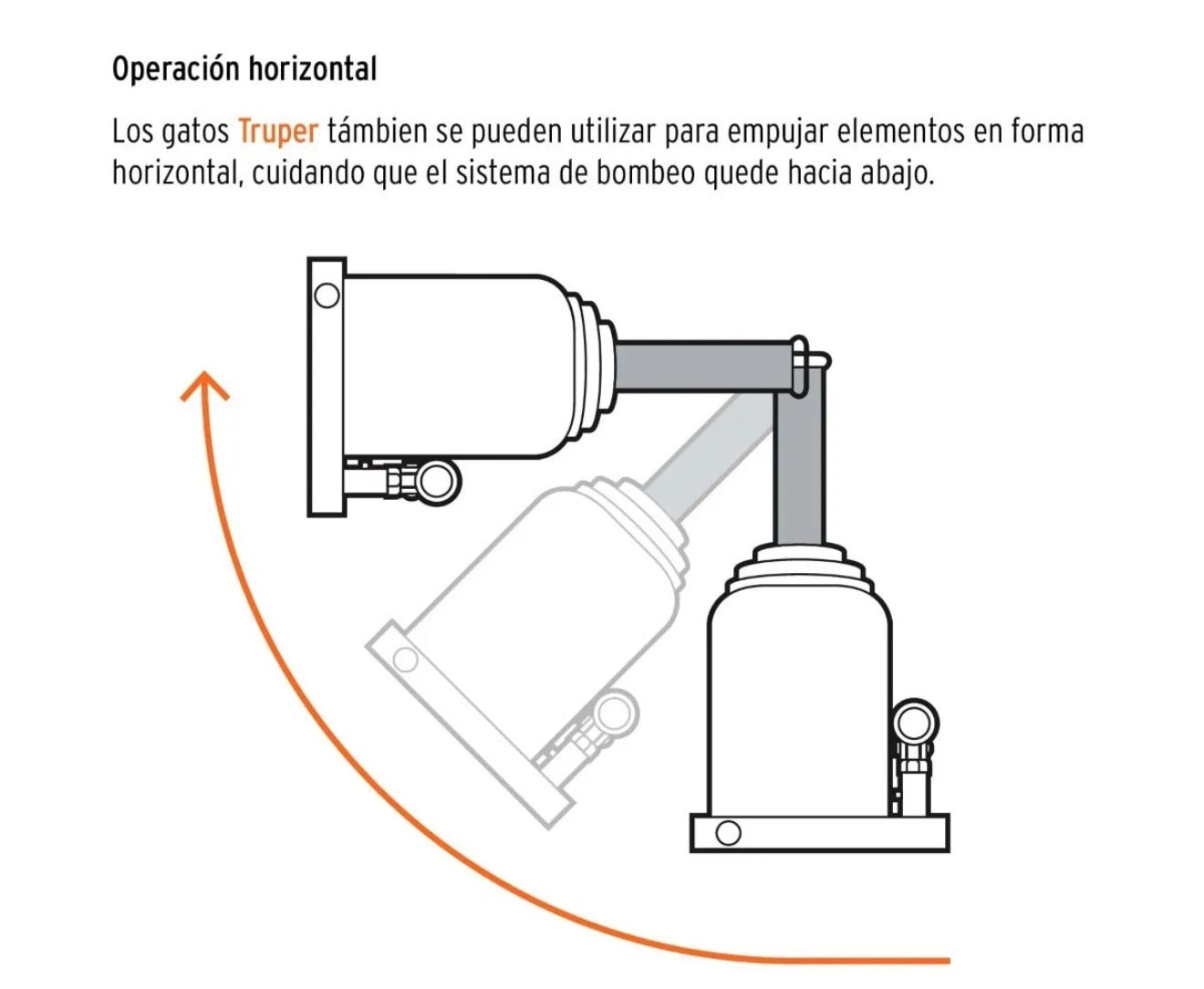 Gato hidráulico tipo botella Truper 4 toneladas