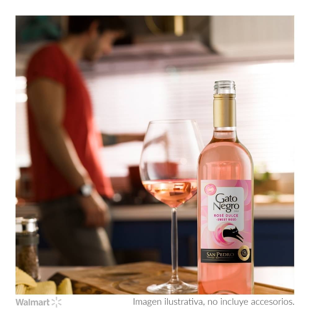 Vino Rosado VSPT Gato Negro Dulce 750 ml