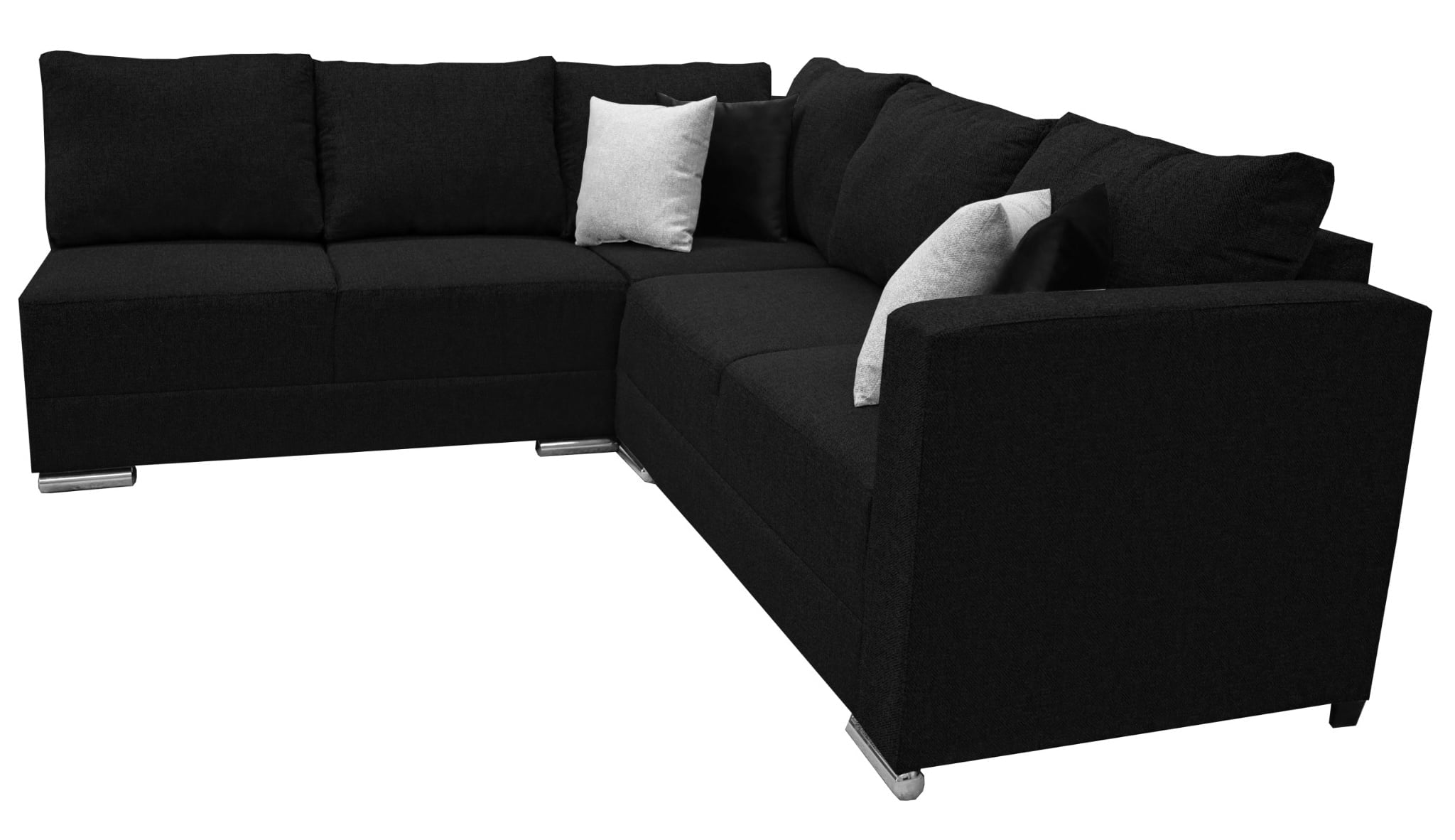 Sala esquinera Tempo 215 x 255 cm Negro Lino nacional EL BAZAR STORE Moderna modular