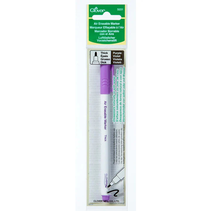Marcador borrable con aire Morado Grueso Clover