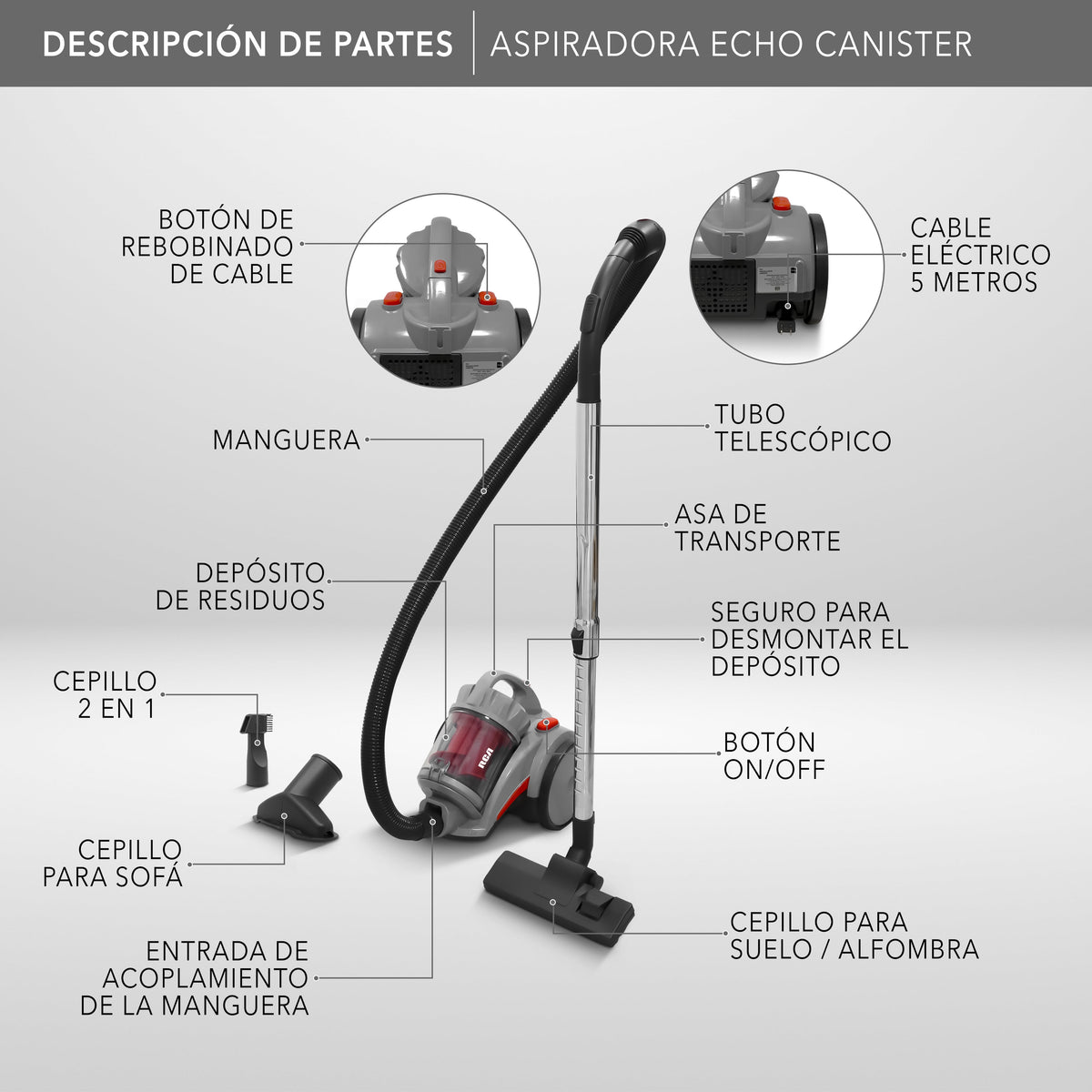 Aspiradora Canister