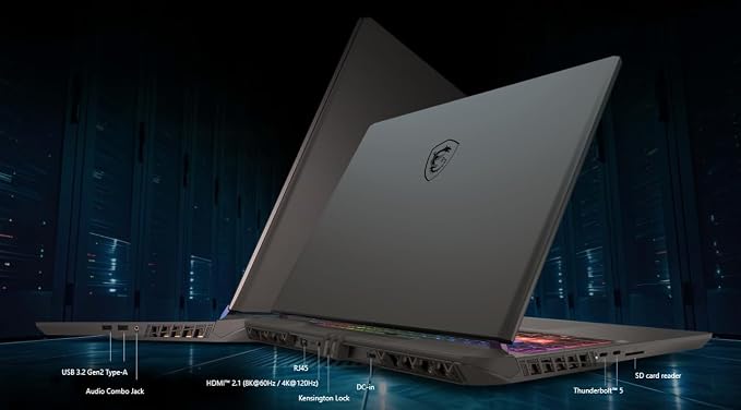 msi Vector 16 HX AI Gaming Laptop 16 pulgadas QHD+ (2560 x 1600) 240Hz Intel 24-core Ultra 9 275HX (>i9-14900HX) 16GB RAM 1TB SSD GeForce RTX 5080 16GB (hasta 1334 AI Tops) RGB Back. iiiiiiiiWin11 ICP