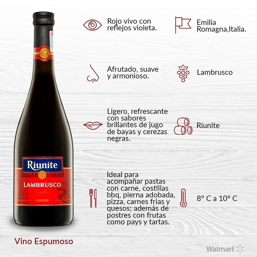 Vino Tinto Riunite Lambrusco 750 ml