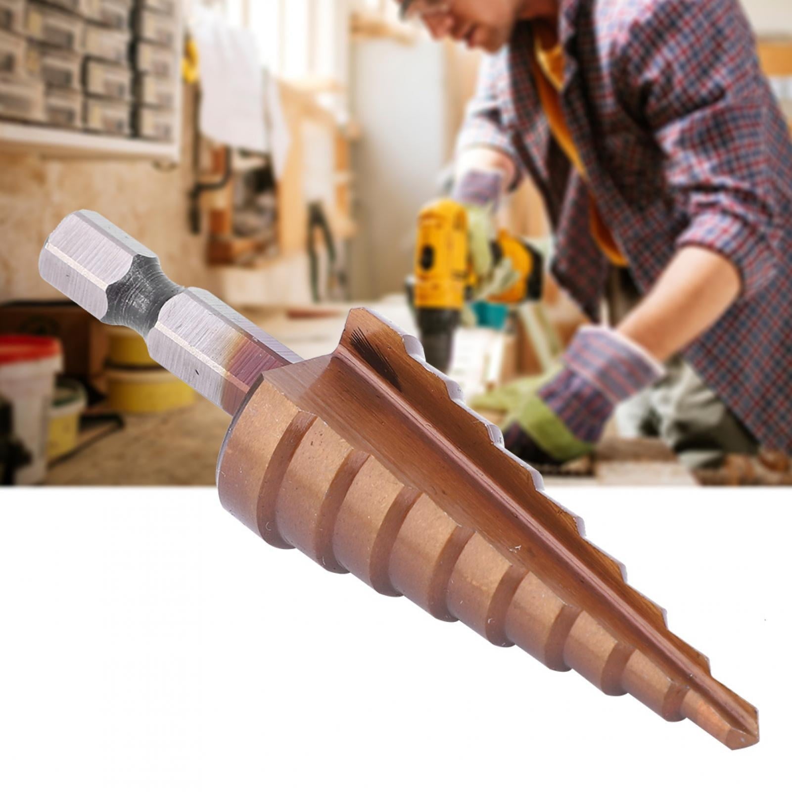 Broca escalonada Material: Acero de alta velocidad