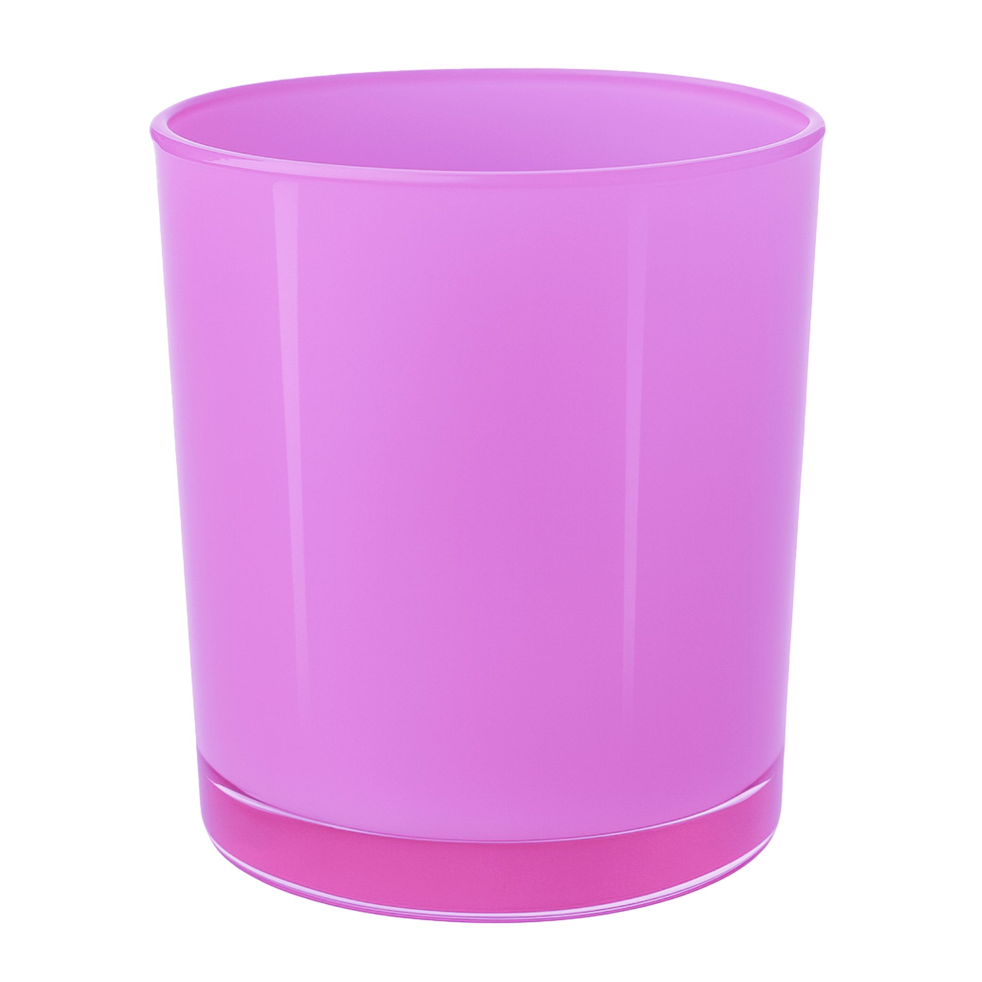 EOL - 560ml - Mónaco Vaso de vidrio para velas - Frasco Fucsia Rosa Brillante