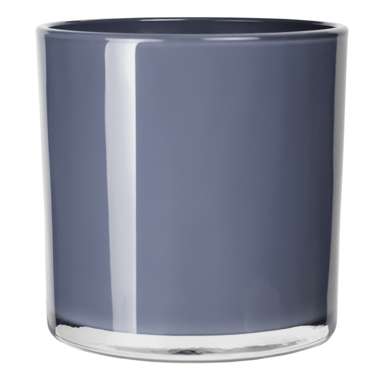 EOL - 560ml - Mónaco Vaso de vidrio para velas - Frasco Gris Brillante